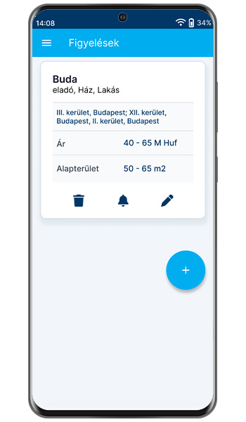 Okos ingatlan szűrés és rendezés